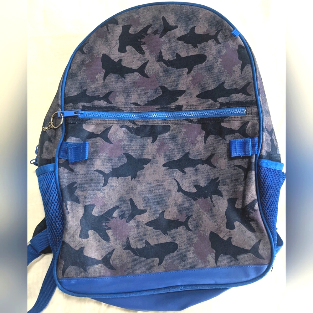 Wonder Nation Blue Cove Shark Kids Youth Backpack